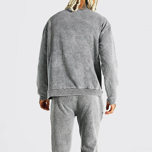 Survêtement de haute qualité 100% coton pour hommes, survêtements de vente chaude avec survêtements imprimés graphiques personnalisés - Product Image 5