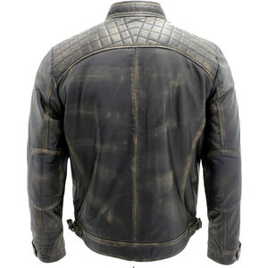 Veste en cuir de mouton véritable pour hommes Vêtements d'extérieur vintage de style motard Conception personnalisée OEM Vestes pour hommes de haute qualité - Product Image 2