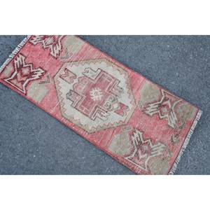 พรมปูพื้นขนาดใหญ่120x280นิ้วสไตล์วินเทจผ้าขนสัตว์สีเบจสีแดงการเย็บปะติดปะต่อกันการตกแต่งชาติพันธุ์สำหรับห้องโถงสี่เหลี่ยมผืนผ้าห้อง - Product Image 4