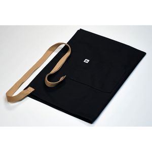 Delantal de Cocina Negro 1/2 con Logotipo Bordado, Impermeable, de Poliéster, sin Mangas, para Restaurantes, Limpieza y Jardinería - Product Image 2