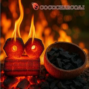 Cubes de charbon de bois de barbecue à combustion longue haute densité pour la restauration en plein air - Product Image 1