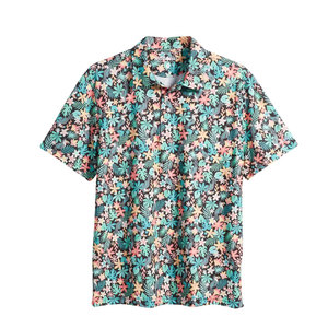 Team Builder Custom Digital Printed Embroidered Anti-shrink Men's Short Sleeve <b>Patchwork</b> Casual Summer 100% Cotton Oxford <b>Shirt</b> - Product Image 4