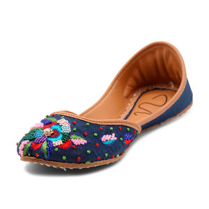 Fiesta hecha a mano Jutti Punjabi estilo Khussa para venta en línea último diseño nueva llegada cómoda señoras paquistaní Khussa - Product Image 4