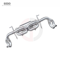 Système d'échappement Catback en acier inoxydable poli miroir haute performance SDO pour Audi R8 V10 5.2L 2016-2024 avec silencieux