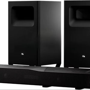 Système de barre de son sans fil 11.2.6 canaux prêt à être expédié avec Dolby Atmos/DTS:X, caissons de basses doubles améliorés de 10 pouces, son surround bipolaire - Product Image 1
