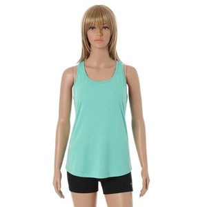 Débardeurs courts respirants pour femmes en tissu polyester, séchage rapide, légers, vêtements de sport actifs, tops de sport pour la course à pied, vente en gros - Product Image 1