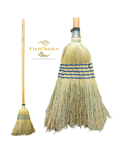 ไม้กวาดข้าวโพดแบบด้ามยาว ขนแปรงแข็งแรง ทนทาน เหมาะสำหรับใช้ในบ้าน สวน หรือสนามหญ้า ราคาโรงงาน โปรโมชั่นสุดคุ้ม - Product Image 1