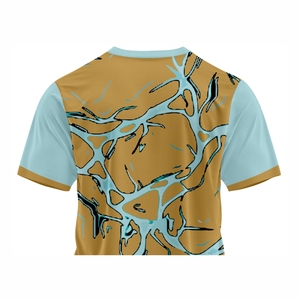 2025 nouveau t-shirt décontracté pour hommes élégant respirant 100% coton t-shirt pour hommes coupe ample imprimé vêtements avec protection UV t-shirt - Product Image 6