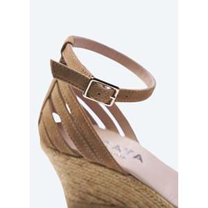Lastret camoscio Espadrille zeppe comode sandali con elegante Design a zeppa - Product Image 2