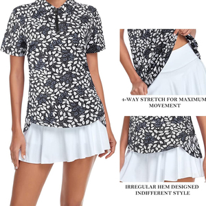 Vestido Deportivo de Golf y Tenis para Mujer, Vestido Polo de Manga Corta, Largo hasta la Rodilla, Ropa Casual de Trabajo, Uniforme de Golf - Product Image 3