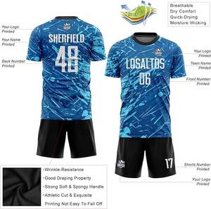 Fútbol personalizado Jersey nombre Número deportes equipo entrenamiento uniforme personalizado fútbol Jerseys para hombres mujeres niños - Product Image 6