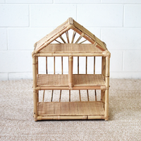 Handwicker vente en gros de maison de poupée en rotin naturel jouets pour enfants magnifiques jouets de jeu fabriqués au Vietnam