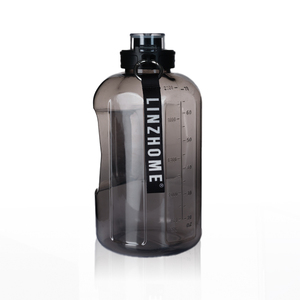 Vente directe d'usine bas quantité minimale de commande Fitness grande capacité Sports de plein air tasse à eau en plastique avec corde Anti-perte et couvercle d'eau en plastique - Product Image 1