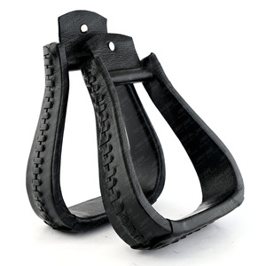 Estribos de cuero personalizados Estribos para montar a caballo del oeste Ecuestre Cómoda experiencia a caballo Cómodo conjunto ligero - Product Image 5