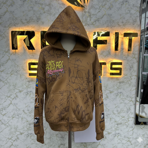 Precio asequible El cliente más demandado Corte perfecto Último estilo MOQ bajo Todo serigrafía Sudaderas con cremallera - Product Image 3