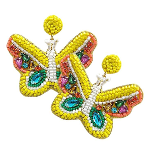 New Fashion Jewelry Embroidery <b>Earrings</b> Handmade Beaded <b>Earrings</b> for Women and Girls jewelry Fashion 2025 From India - Product Image 1