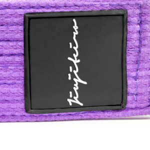 Ceinture de compétition de Jiu-Jitsu brésilien de qualité supérieure, ceinture violette BJJ Pro, double cœur, tissage perlé en coton - Product Image 5