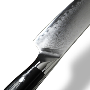 Venta al por mayor personalizado de alta calidad OEM ODM servicio profesional cuchillo de cocina de acero de Damasco con mango de acero inoxidable y plástico - Product Image 4