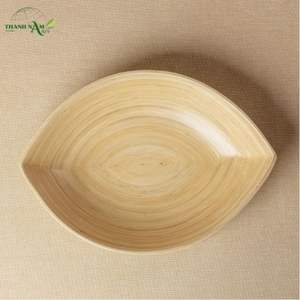 ชามไม้ไผ่โค้งมนแบบนุ่มนวล - เป็นมิตรกับสิ่งแวดล้อม ใช้แล้วทิ้งได้ เหมาะสำหรับกลับไปโรงเรียน ดีไซน์มินิมอล ด้านในเป็นธรรมชาติ ด้านนอกมีสัมผัสทันสมัย - Product Image 3