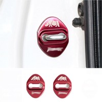 LUMA Style populaire Boucle de protection de serrure de porte de voiture en acier inoxydable 3/5 portes pour Suzuki Jimny Sierra JB64 JB74 19-24 Logo