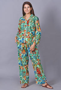 ชุดชุดนอนชุดชุดนอนผ้าฝ้ายอินเดียชุดชุดนอนชุดนอนสำหรับผู้หญิงชุดเดรสสำหรับผู้หญิง - Product Image 2