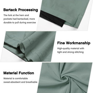 กางเกงขาสั้นไนลอนคุณภาพสูง สไตล์สปอร์ต ทรงเข้ารูป พร้อมโลโก้ปัก เอวยางยืด แห้งเร็ว ระบายอากาศดี เหมาะสำหรับฤดูร้อน ผลิตในปากีสถาน - Product Image 6