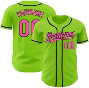 Jersey de béisbol en blanco barato al por mayor jersey de softball bordado personalizado transpirable - Product Image 5