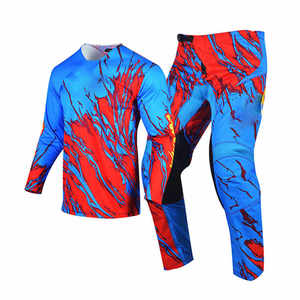 Traje de carreras de dos piezas Conjunto de motocicleta OEM Ajuste personalizado para la comodidad del conductor Hecho con tela duradera transpirable - Product Image 4