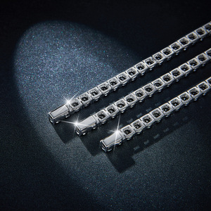Pulsera de tenis de diamante cultivado Leb negro moderno de alta calidad Diamante glamoroso inspirado en chapado en oro - Product Image 2