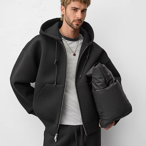 Survêtement pour hommes de haute qualité 2 pièces ensemble fermeture éclair à capuche et pantalon de jogging vêtements de sport et de fitness en gros personnalisables - Product Image 1