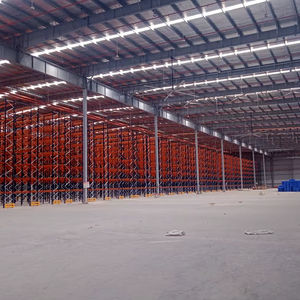 Système de rayonnage sélectif en acier robuste, haute capacité de charge, revêtement en poudre, pour stockage en entrepôt - Rayonnage industriel - Product Image 2