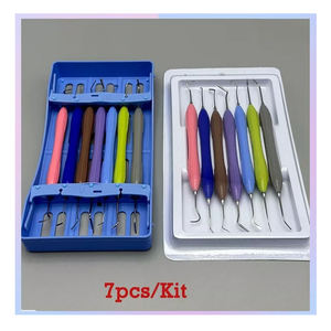 Kit de 7 Espátulas Estéticas de Acero Inoxidable para Resina Compuesta Dental al por Mayor, Juego de Relleno para Restauración Manual Odontológica - Product Image 5