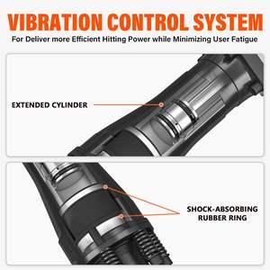 Martillo Demoledor Eléctrico de Alta Resistencia de 2100W y 50 Libras, 17 Amperios, con Cable, Hexágono de 1-3/16 Pulgadas, para Demoler Pavimento de Concreto - Product Image 3