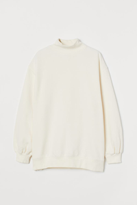 Wholesale Women's Oversized Fit Custom Soft <b>Fleece</b> Winter <b>Jumper</b> Customized Color Mock Neck Sweatshirts Anti-Wrinkle Breathable - Product Image 4