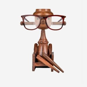 <b>Bird</b>-Shaped Wooden Eyeglass Holder Plastic and Bamboo Display for Eyewear - Product Image 5