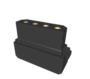 M80-8450445 4-पॉस महिला केबल कनेक्टर किट दरवाजा लॉक 2.00 मिमी पिच 3.3a रेटेड वर्तमान उच्च विश्वसनीयता शक्ति IP65 विमानन - Product Image 2