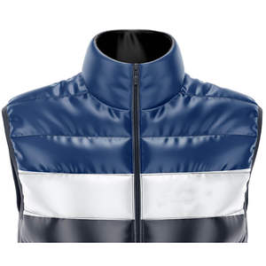 Gilets pour hommes 2026 avec logo personnalisé, imperméables, brillants, matelassés, sans manches, d'hiver, en duvet, vêtements d'extérieur brillants, gilet matelassé - Product Image 4