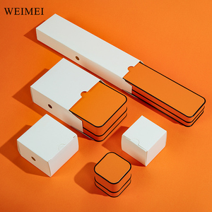 WEIMEI elegante PU cuero joyería pulsera colgante caja de regalo con luz LED para exhibición de joyería boda Día de San Valentín - Product Image 6