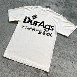 เสื้อยืดผ้าผสมสำหรับผู้ชายเสื้อยืดผ้าคอตตอน100% พิมพ์ลายทรงหลวมใส่สบาย - Product Image 3