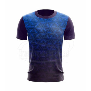 Dernier style, vente en gros, maillot de sport imprimé grande taille à manches courtes, design personnalisable, 100% polyester - Product Image 2