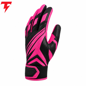 Gants de football américain en cuir haute adhérence, légers, flexibles, respirants, avec fermeture sécurisée du poignet, pour l'entraînement et les matchs - Product Image 3