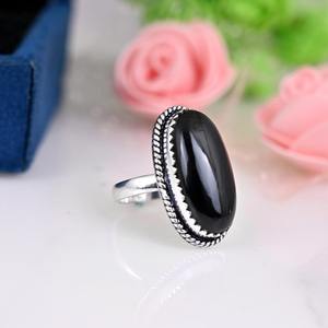 Boho Style 925 Sterling Silver <b>Black</b> <b>Onyx</b> Gemstone <b>Ring</b> Jewelry Handmade Silver <b>Ring</b> Jewelry for Women Wedding Gift for Her - Product Image 2