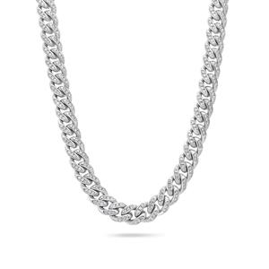 สร้อยคอเพชรโมอิสสีทอง10K มีสไตล์เครื่องประดับฮิปฮอปสำหรับทุกเพศ VVS2ทันสมัยชัดเจนขายส่ง - Product Image 3