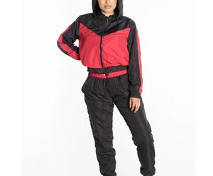 Ensemble veste et pantalon coupe-vent 2 pièces à séchage rapide pour femmes ensemble coupe-vent unisexe en nylon short contrasté grande taille respirant - Product Image 5