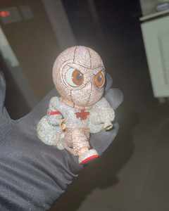 สร้อยคอจี้การ์ตูนสไตล์คลาสสิก ทำมือ เงินแท้ 925 ชุบทอง 14K ประดับเพชรโมอิสซาไนต์ ดีไซน์สดใส สนุกสนาน เหมาะสำหรับทุกเพศ - Product Image 3