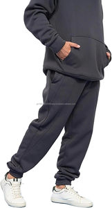 Chándal de Algodón Personalizado de 400 g/m² para Hombre, Sudadera con Capucha y Cremallera, Pantalones con Logotipo Bordado, Verde Oliva, Beige, Estilo Deportivo Urbano - Product Image 3