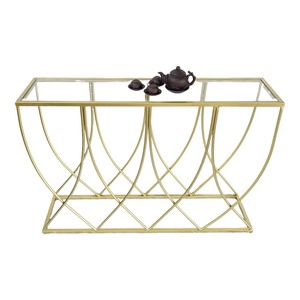 Contemporary Modern Luxury Glass Top <b>Console</b> <b>Table</b> <b>for</b> <b>Entry</b> Villa Hotel Applications-CST033 - Product Image 6