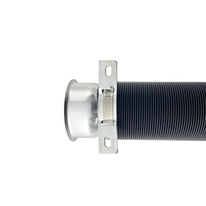 Tuyau d'aspiration noir avec raccords argentés, diam. 76 mm - Product Image 4