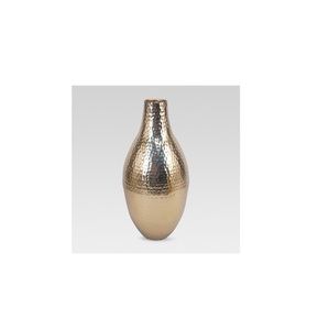 High Quality <b>Small</b> Hammered Dotted Design Aluminium Flower <b>Vase</b> Electroplating <b>Small</b> Flower Pot for Home Decor - Product Image 6