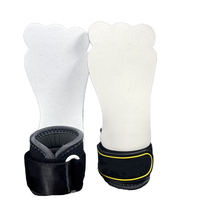 Poignées de protection antidérapantes en caoutchouc pour la musculation, l'haltérophilie et les kettlebells (fermeture à lacets)